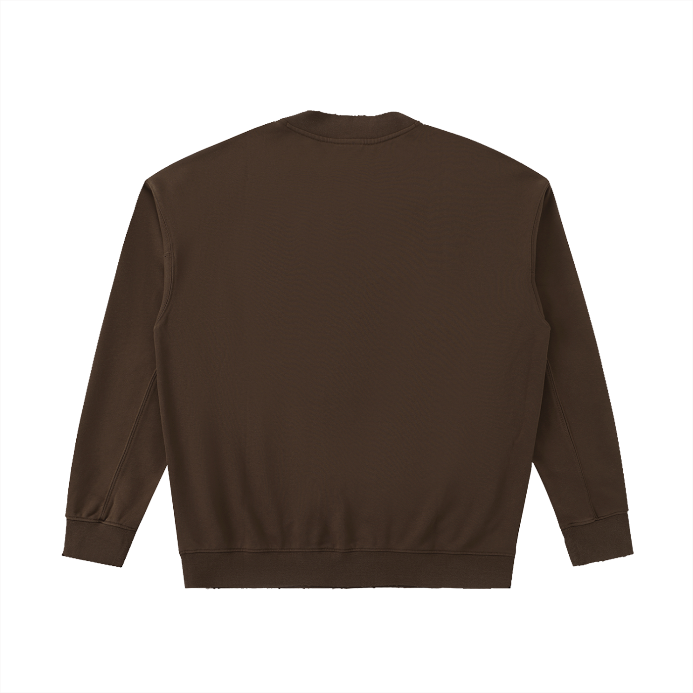 Drop Shoulder Crewneck Sweatshirt (Coffee)