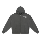 Oval - Essential Fleece Zip Hoodie (Dark Gray)