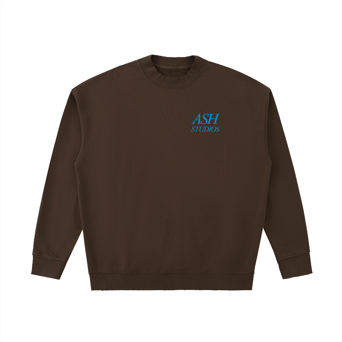 Drop Shoulder Crewneck Sweatshirt (Coffee)